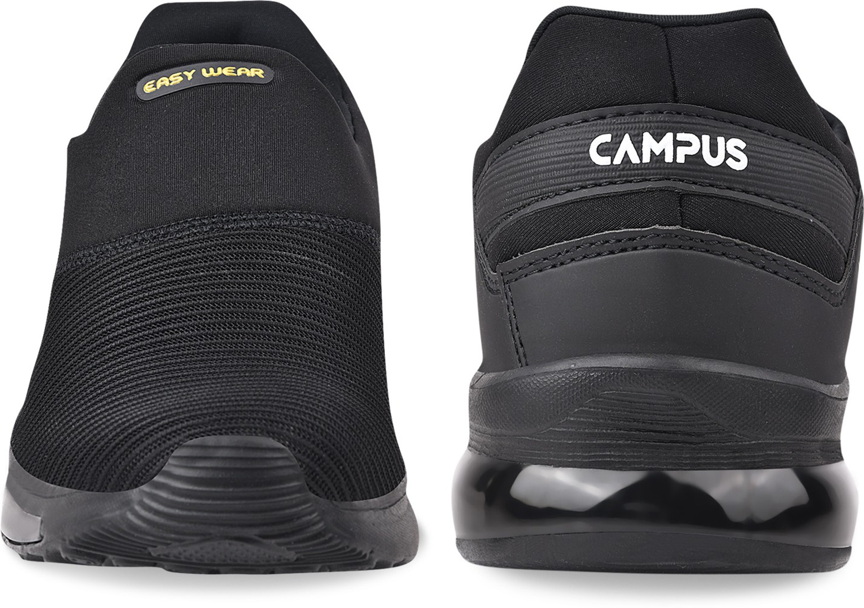 CAMPUS ROCKEE Men's Slip-On Walking Shoes (Black/Golden) - Prince Boot House - Image 4