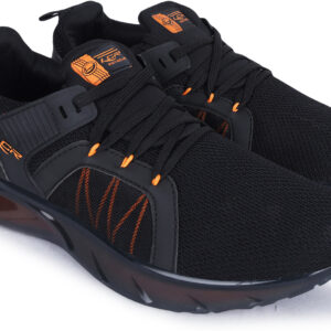 LANCER RAMBO-195 Men's Premium Running Shoes (Black/Orange) - Prince Boot House