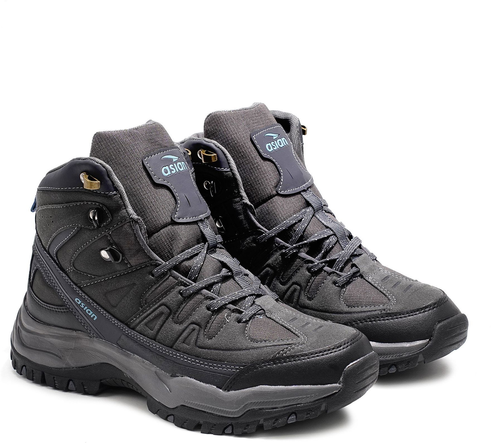 ASIAN Men's High-Ankle Hiking & Snow Boots (Dark Grey) - Prince Boot House - Image 7
