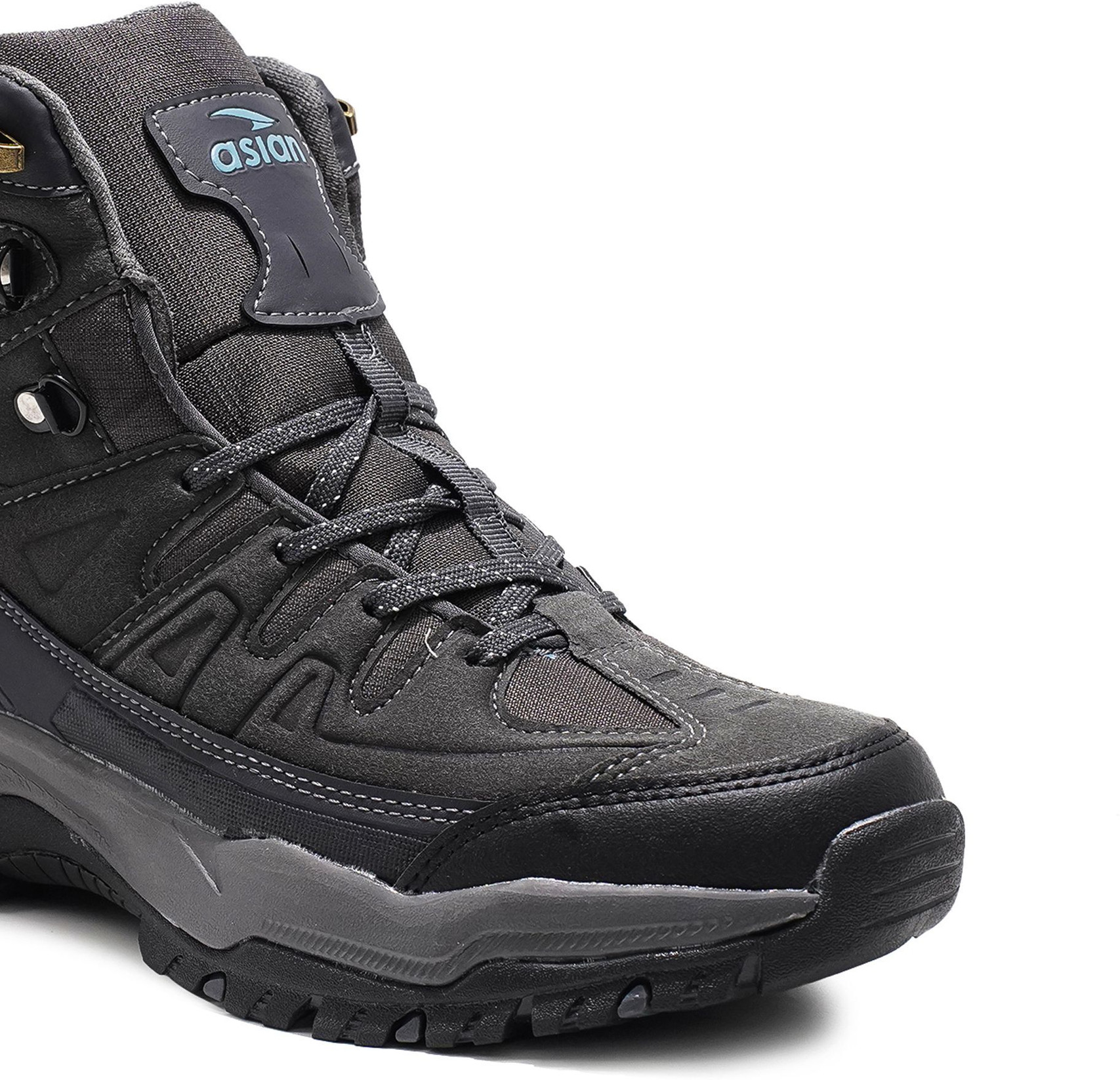 ASIAN Men's High-Ankle Hiking & Snow Boots (Dark Grey) - Prince Boot House - Image 5
