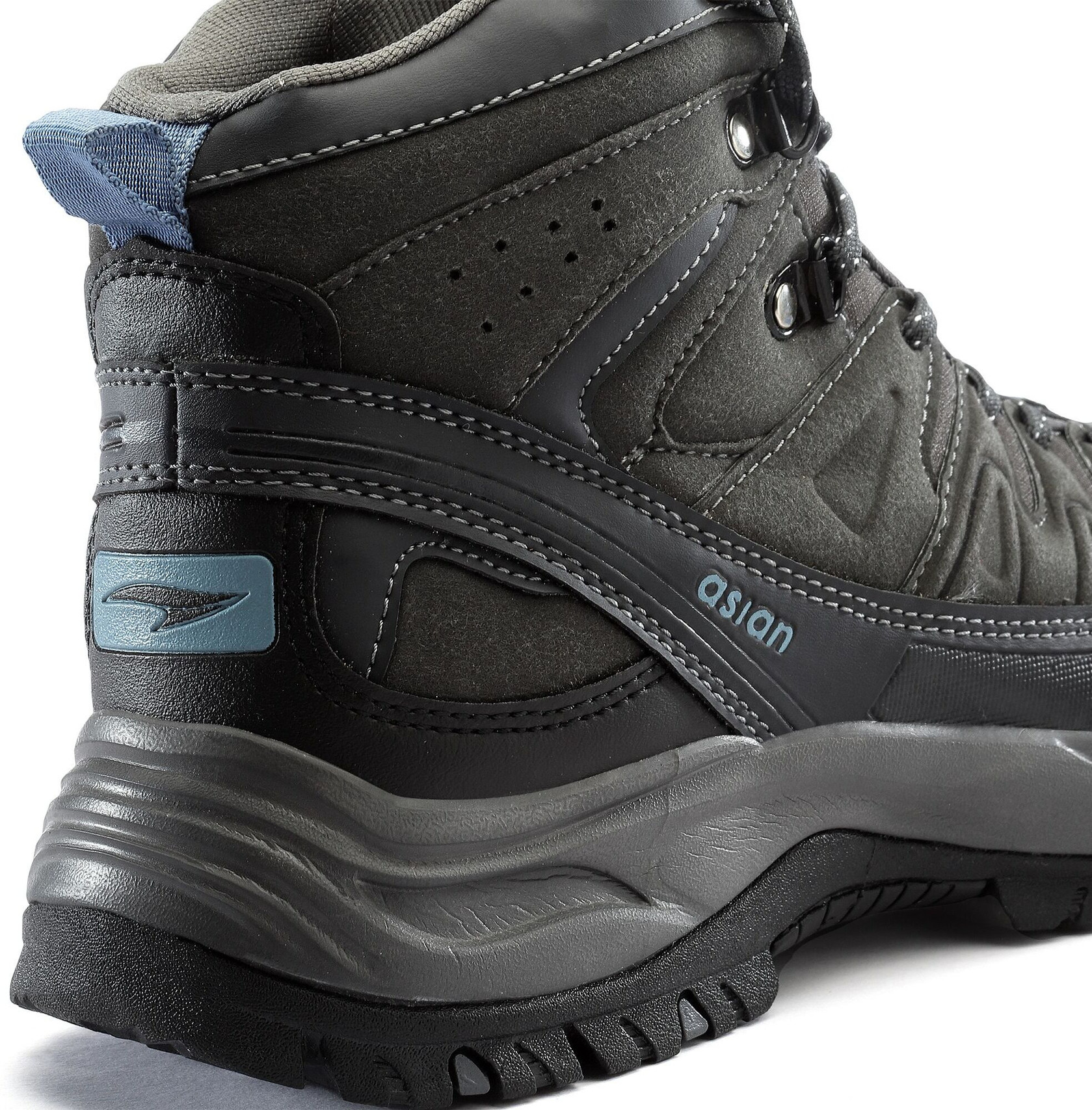 ASIAN Men's High-Ankle Hiking & Snow Boots (Dark Grey) - Prince Boot House - Image 4