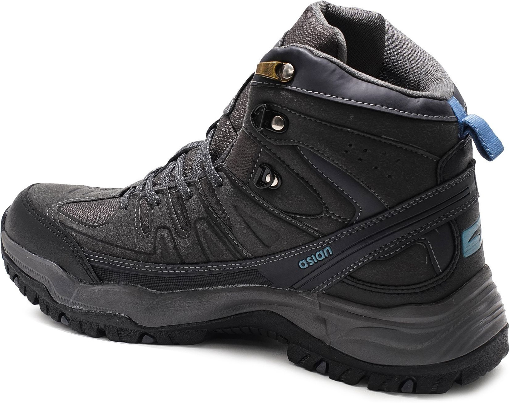 ASIAN Men's High-Ankle Hiking & Snow Boots (Dark Grey) - Prince Boot House - Image 10