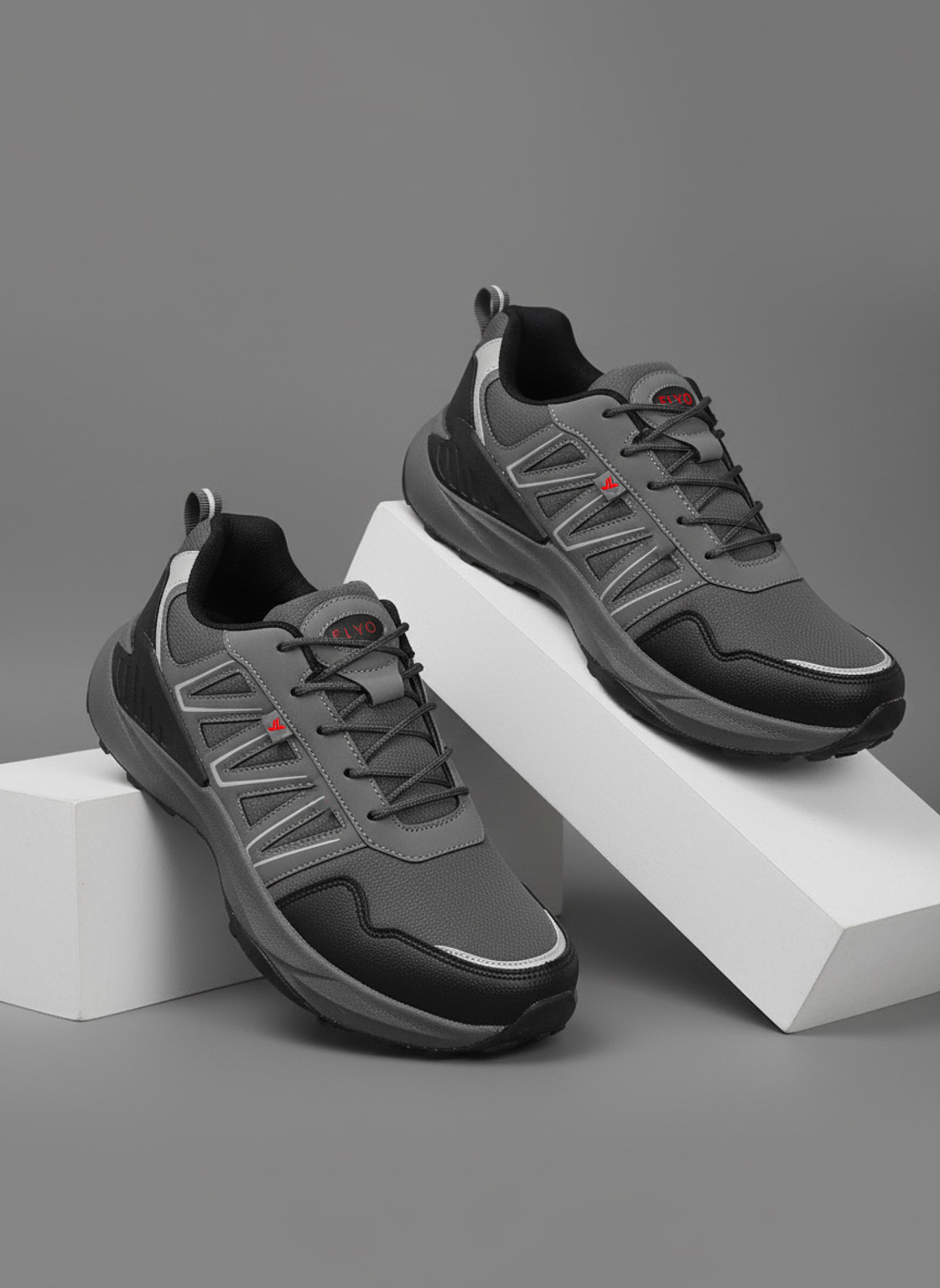 LAKHANI FLYO Men's Jogging & Running Shoes (Mouse) - Prince Boot House