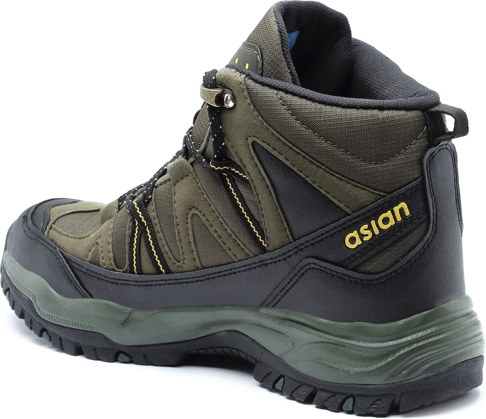ASIAN Everest-21 Men's High-Ankle Trekking & Hiking Boots (Olive Black) - Prince Boot House - Image 6