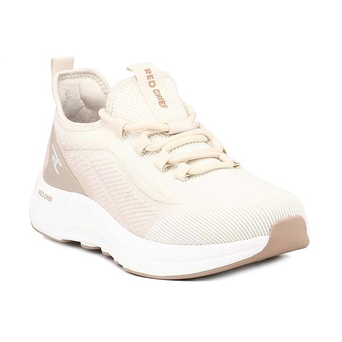 RED CHIEF W7030 Men's Slip-On Walking Shoes with Lace Support (Cream) - Prince Boot House - Image 3