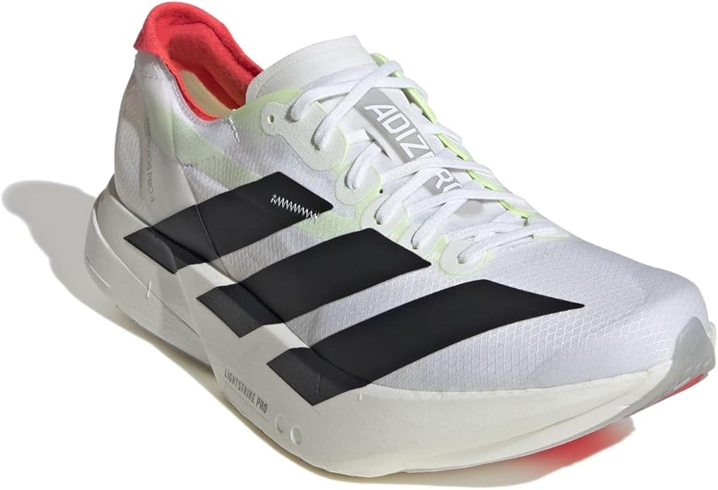 adidas Adizero Adios Pro 4 Men's Premium Road Running Shoes (Lemon Black Silver) - Prince Boot House