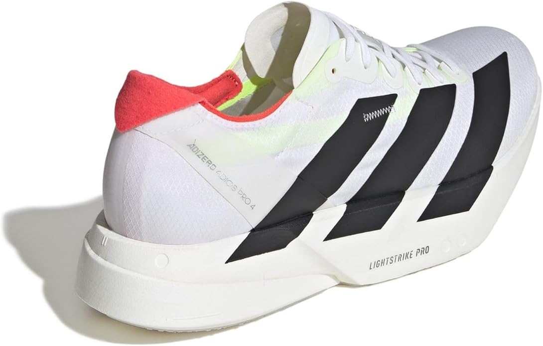 adidas Adizero Adios Pro 4 Men's Premium Road Running Shoes (Lemon Black Silver) - Prince Boot House - Image 4