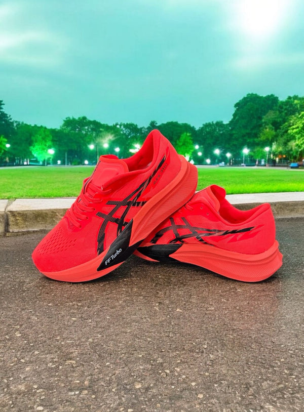 Asics Magic Speed 4 Red Running Shoes - Prince Boot House - Image 2