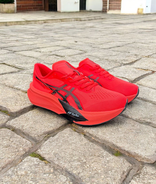 Asics Magic Speed 4 Red Running Shoes - Prince Boot House