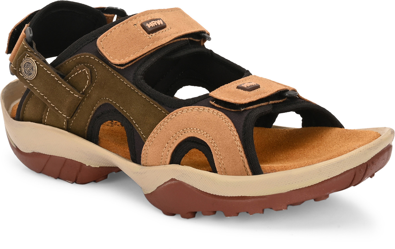 BELLION Men's Premium Solid Leather Casual Sandals - Image 4