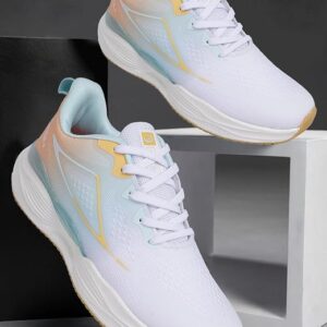 Lancer Men's Navigator-33 Running Shoes | White Peach Blue | Prince Boot House