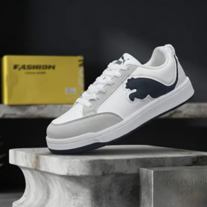 Men's White & Black Casual Sneakers | Prince Boot House