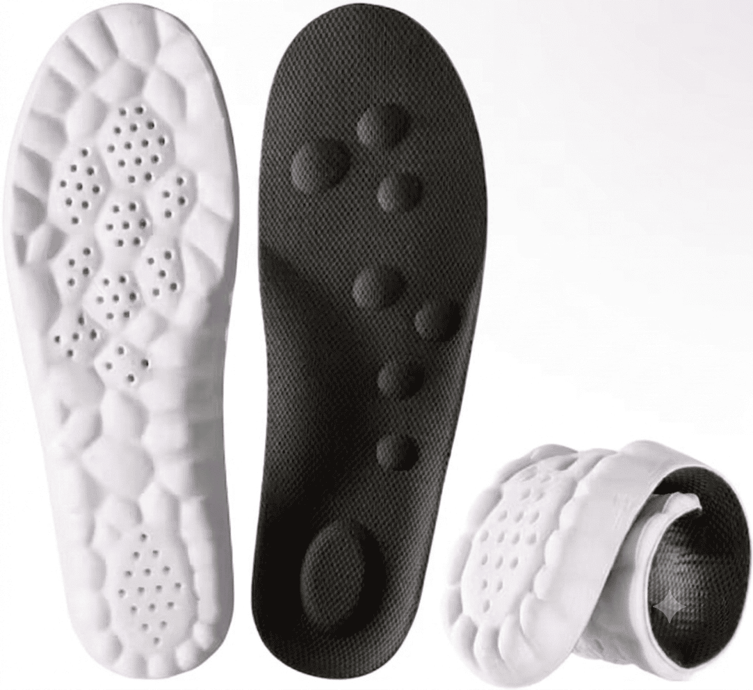 Shoe Insoles, Orthotic Memory Foam Insoles for Men & Women – Shock Absorbing Breathable Soft Insoles
