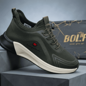 Men's Black & White Casual Running Shoes | Prince Boot House