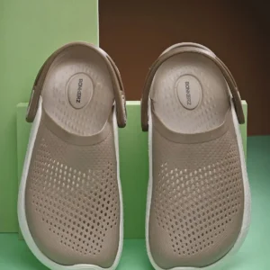 Bonkerz Men Beige Breathable Perforated Lightweight EVA Clog Sandals